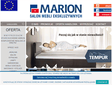 Tablet Screenshot of marion.com.pl